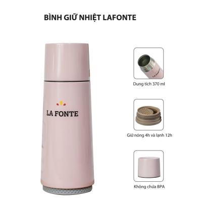 Bình Giữ Nhiệt La Fonte 370ml Màu Hồng - 000891